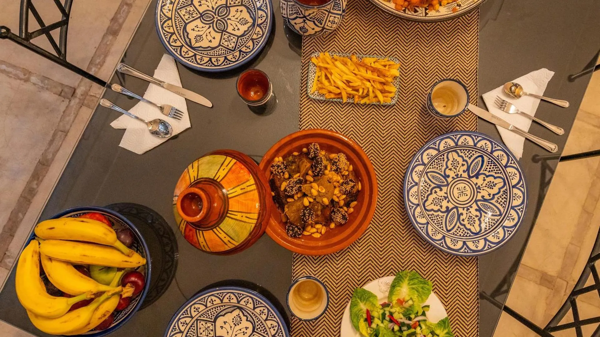 Riad Aouzal Exclusif-Breakfast-Pool Villa Marrakesh Morocco